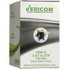 Vericom CAT-6 UTP 1000 ft. Solid Riser CMR Cable (Yellow) MBW6U-01445